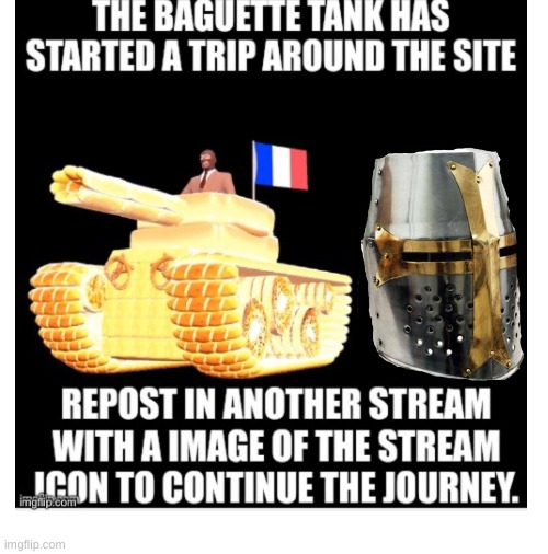 You know what to do. | image tagged in blank white template,deus vult,baguette tank | made w/ Imgflip meme maker