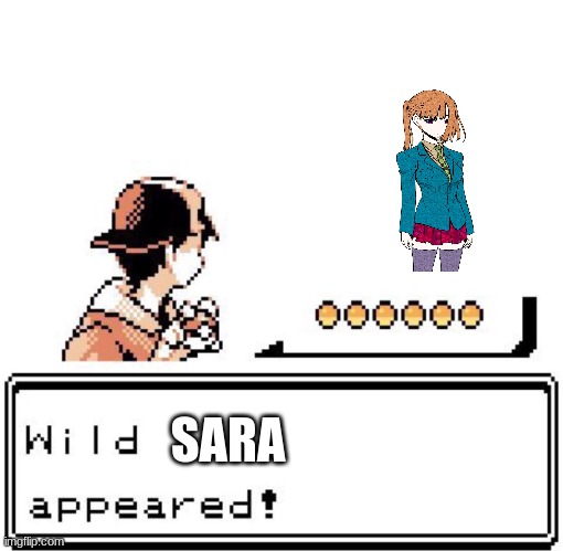 Blank Wild Pokemon Appears | SARA | image tagged in blank wild pokemon appears | made w/ Imgflip meme maker
