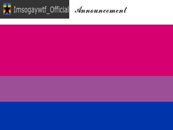 Imsogaywtf announcement ! Blank Meme Template