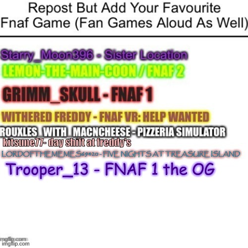 hehe | Trooper_13 - FNAF 1 the OG | made w/ Imgflip meme maker
