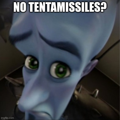 Tentamissile fans when they see splatoon 3 | NO TENTAMISSILES? | image tagged in megamind peeking | made w/ Imgflip meme maker
