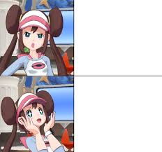 High Quality Rosa Upset then Happy Blank Meme Template