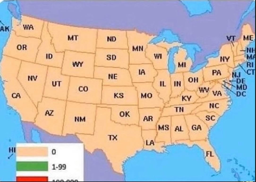 Empty US map Blank Meme Template