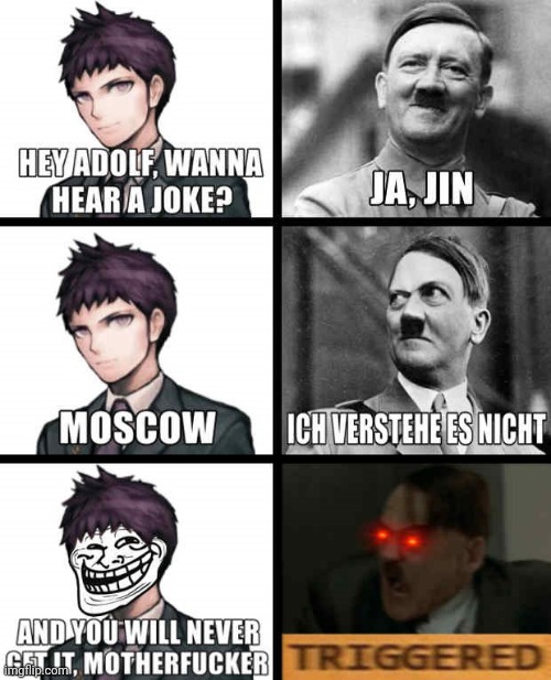 WTF!? Adolf Hitler in Danganronpa!!! | image tagged in memes,danganronpa,adolf hitler | made w/ Imgflip meme maker