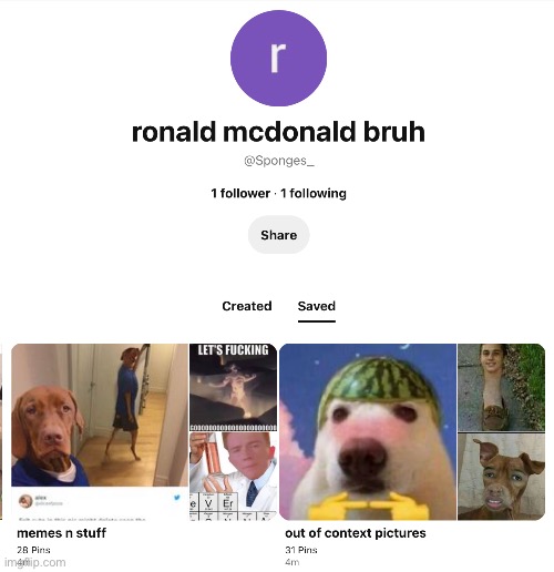 i’m so proud of my stupid pinterest page | made w/ Imgflip meme maker