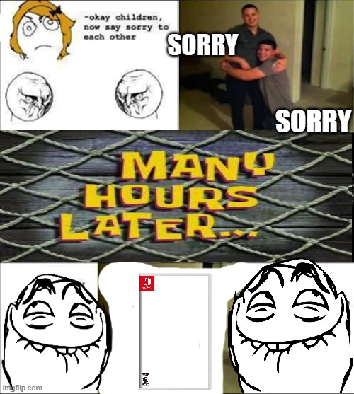 subscribe2rog-arkosYT comics but i remaked it _-21-_ (go to my profile to see all ill upload soon) | SORRY; SORRY | made w/ Imgflip meme maker