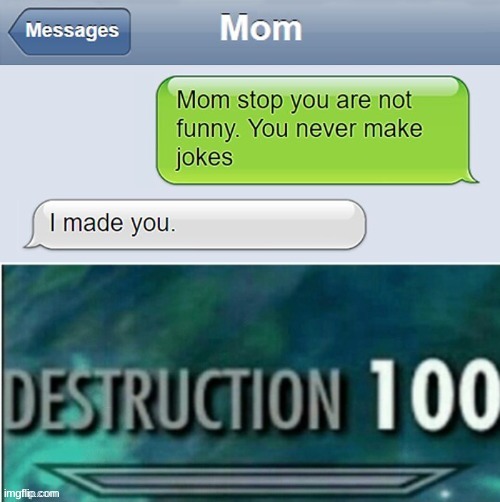 lol | image tagged in destruction 100,memes,funny texts | made w/ Imgflip meme maker