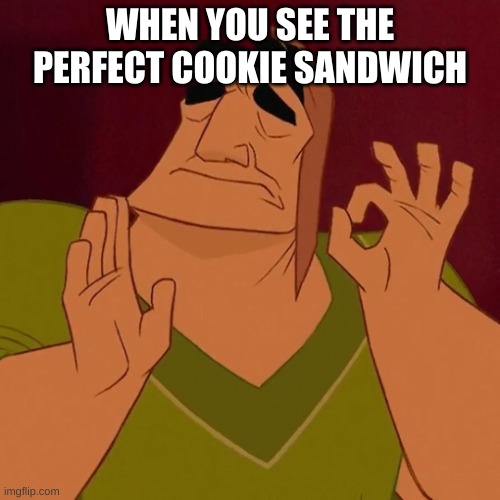 When the sun hits that ridge just right, these hills sing. | WHEN YOU SEE THE PERFECT COOKIE SANDWICH | image tagged in when x just right | made w/ Imgflip meme maker