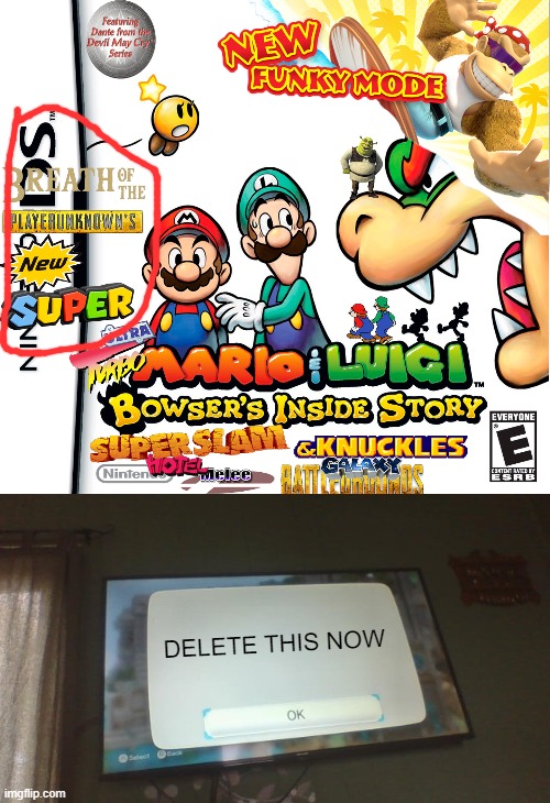 ... | DELETE THIS NOW | image tagged in blank wii error screen,for,fuckers | made w/ Imgflip meme maker