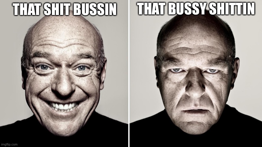 Deep | THAT BUSSY SHITTIN; THAT SHIT BUSSIN | image tagged in dean norris's reaction | made w/ Imgflip meme maker