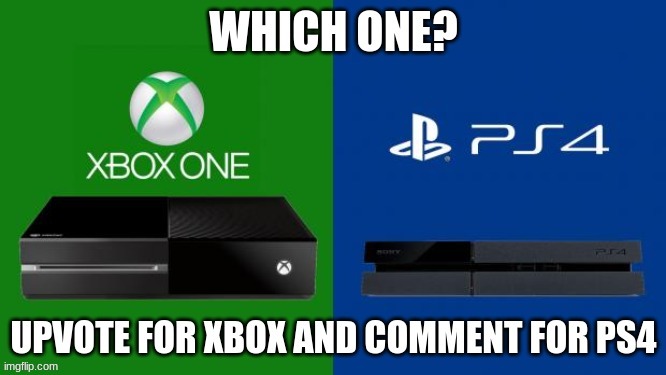 vs | image tagged in xbox,playstation | made w/ Imgflip meme maker