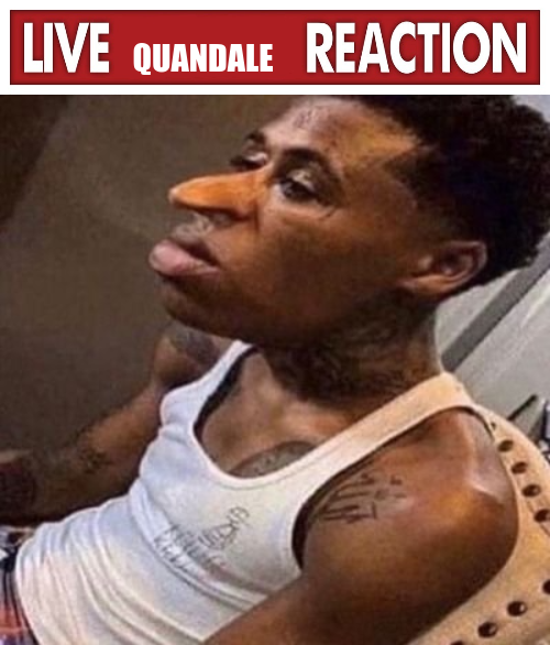 High Quality Live Quandale Reaction Blank Meme Template