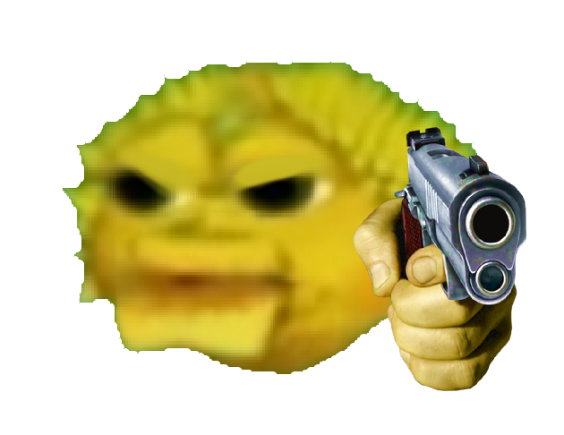 High Quality Yellow pufferfish Blank Meme Template