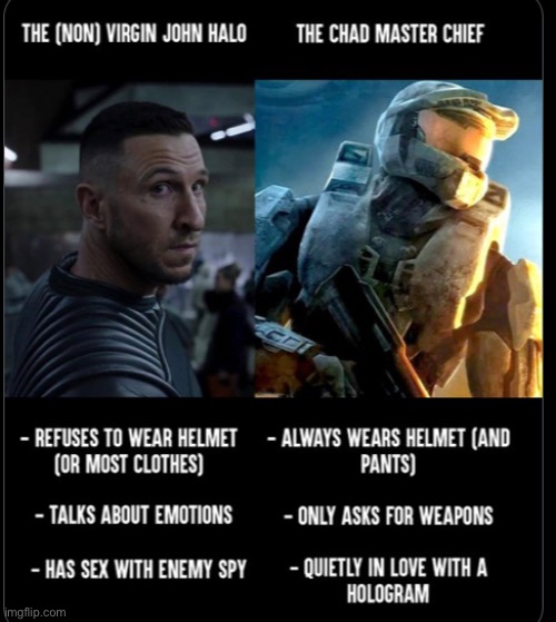 I hate the halo tv show and I haven’t even seen any of it | image tagged in memes,halo,tv show,chad | made w/ Imgflip meme maker