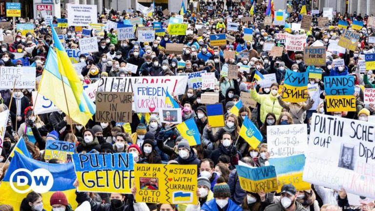 High Quality pro-Ukraine protest Blank Meme Template