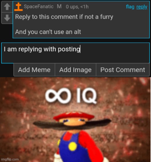When you are comment banned | image tagged in infinite iq | made w/ Imgflip meme maker