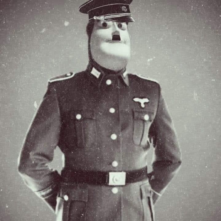 High Quality Buzz Lightyear in a nazi uniform Blank Meme Template