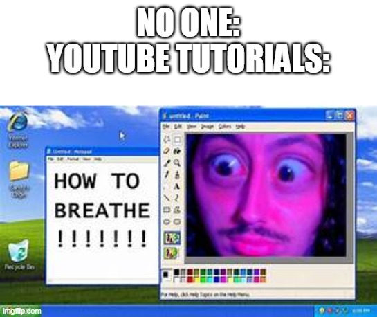 step one breath in step 2 breath out | NO ONE:
YOUTUBE TUTORIALS: | image tagged in cats,memes,funny,all lives matter | made w/ Imgflip meme maker