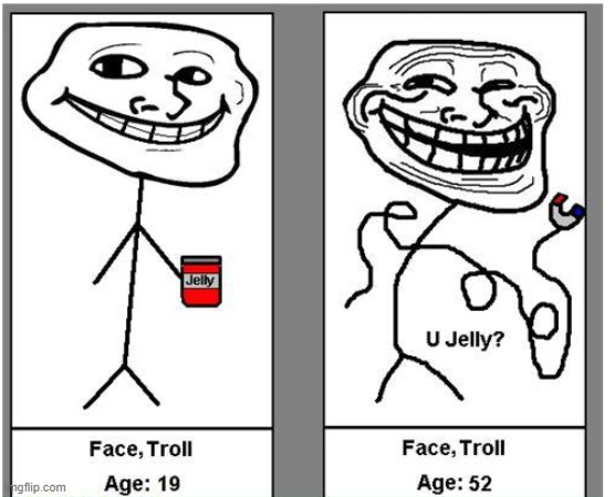 Art of Troll face from super hard mode