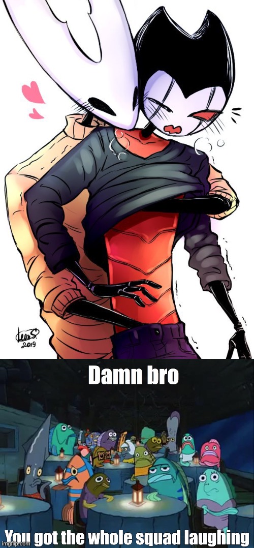 bruh | image tagged in hollow knight,ship,cringe,nsfw,never gonna give you up,stop reading the tags | made w/ Imgflip meme maker