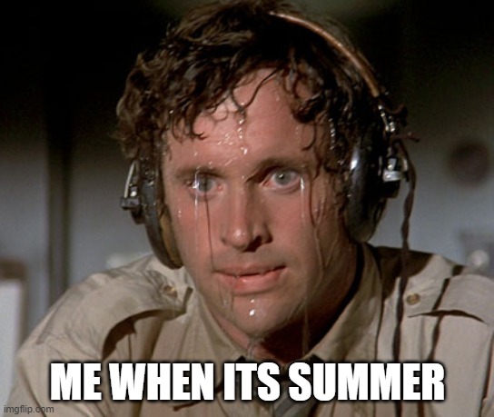 i hate sweating but i love exercising | ME WHEN ITS SUMMER | image tagged in sweating on commute after jiu-jitsu | made w/ Imgflip meme maker