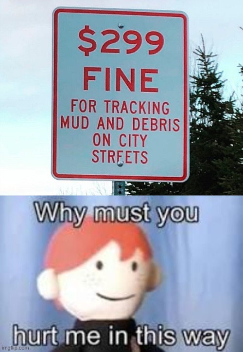 Mud | image tagged in why must you hurt me in this way,memes,funny,funny memes,funny signs | made w/ Imgflip meme maker