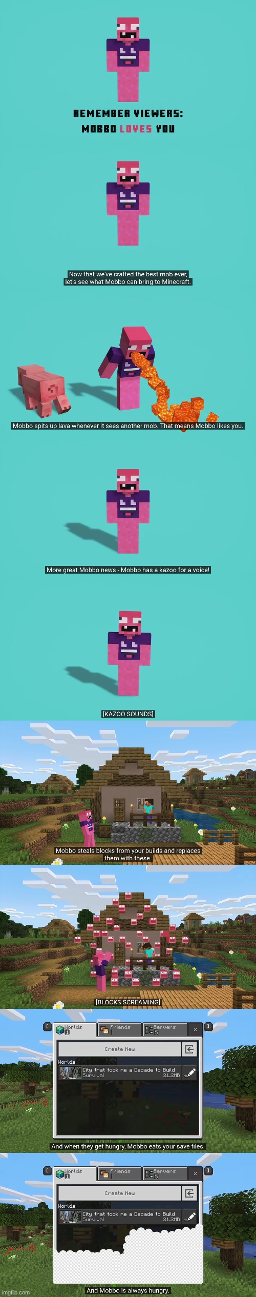 This is Mobbo | image tagged in minecraft | made w/ Imgflip meme maker