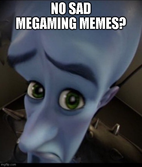 No sad megamind memes? | NO SAD MEGAMING MEMES? | image tagged in wtf | made w/ Imgflip meme maker