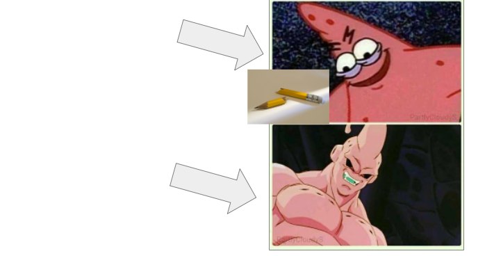 Patrick vs Buff Patrick Blank Meme Template