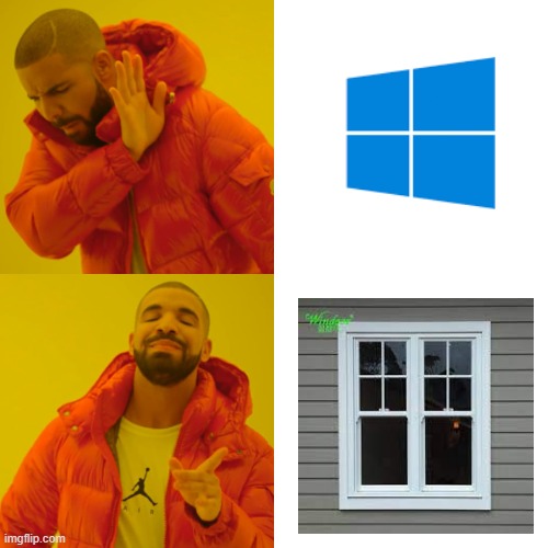 iPhone 14. Now supporting Windows | image tagged in memes,drake hotline bling,windows,funny,true,lol | made w/ Imgflip meme maker