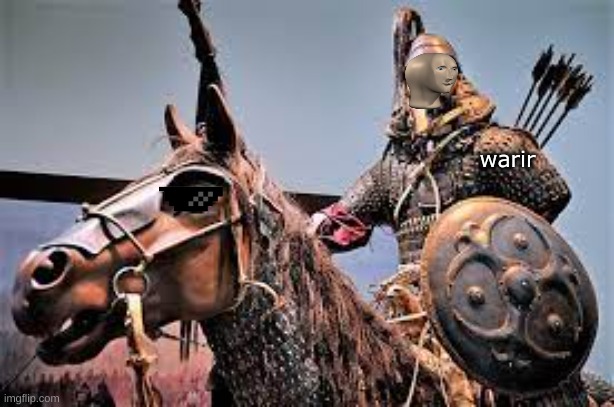 Warrior (Meme man style) | warir | image tagged in meme man warir,war | made w/ Imgflip meme maker