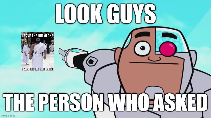 Guys look, a birdie | LOOK GUYS; THE PERSON WHO ASKED | image tagged in guys look a birdie | made w/ Imgflip meme maker