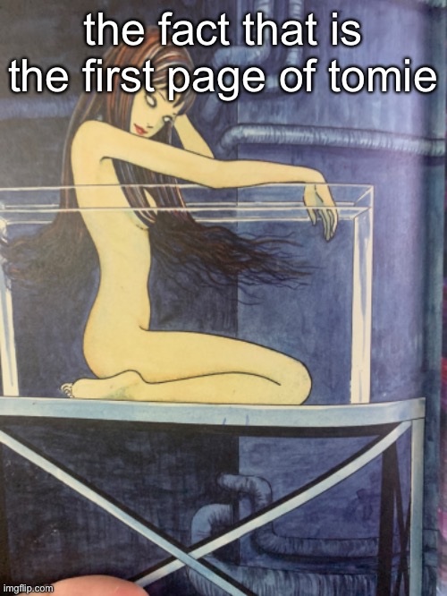 the fact that is the first page of tomie | made w/ Imgflip meme maker