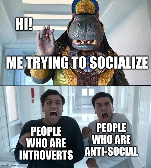 Moon Knight | HI! ME TRYING TO SOCIALIZE; PEOPLE WHO ARE ANTI-SOCIAL; PEOPLE WHO ARE INTROVERTS | image tagged in moon knight | made w/ Imgflip meme maker