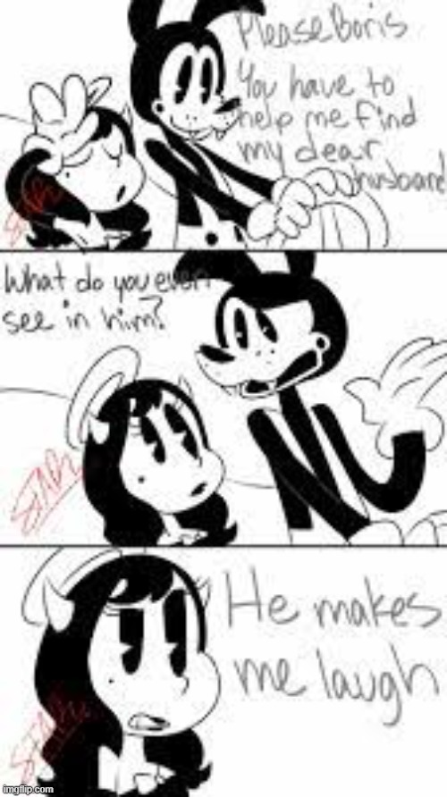 lol. Bendy come here! | image tagged in batim | made w/ Imgflip meme maker