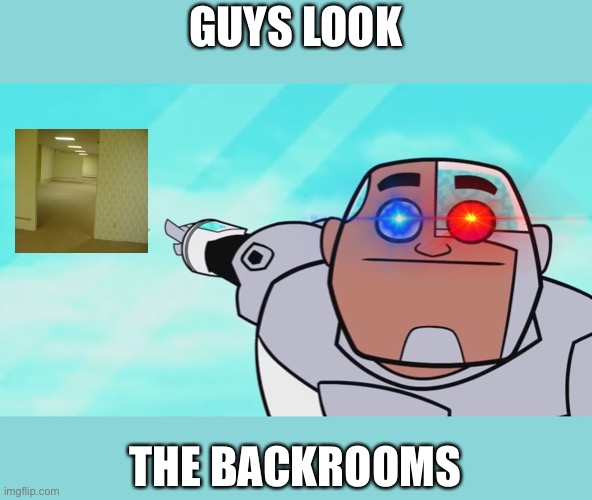 Will you enter | GUYS LOOK; THE BACKROOMS | image tagged in guys look a birdie,the backrooms,go,now | made w/ Imgflip meme maker