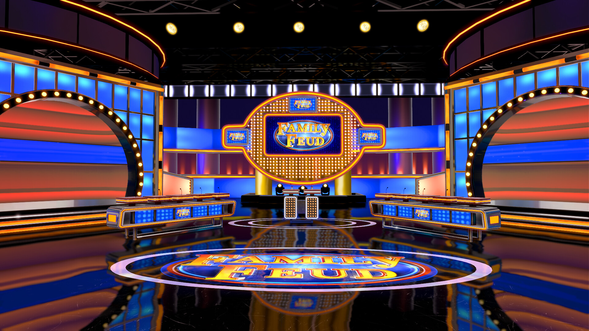 High Quality FAMILY FEUD 2023 Blank Meme Template