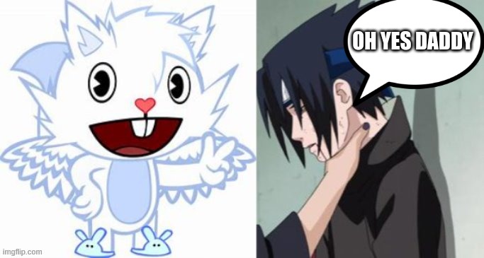 what have i done? | OH YES DADDY | image tagged in snowers choking sasuke | made w/ Imgflip meme maker