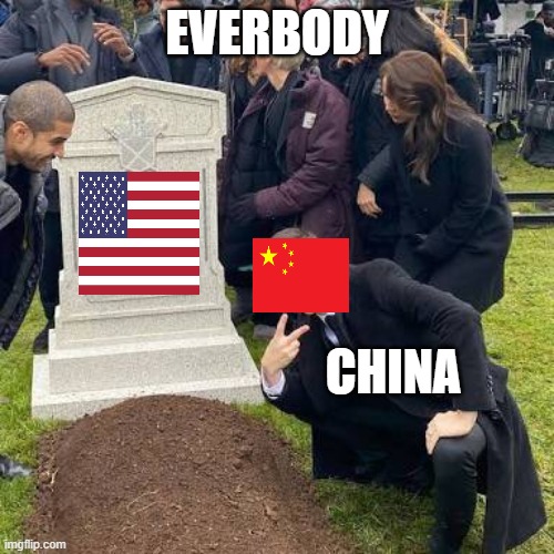 Quando o eua se colapsar... | EVERBODY; CHINA | image tagged in countryballs | made w/ Imgflip meme maker