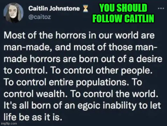 YOU SHOULD FOLLOW CAITLIN | made w/ Imgflip meme maker