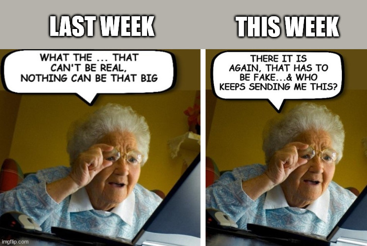 TROLLING GRANDMA | THIS WEEK; LAST WEEK | image tagged in humor | made w/ Imgflip meme maker