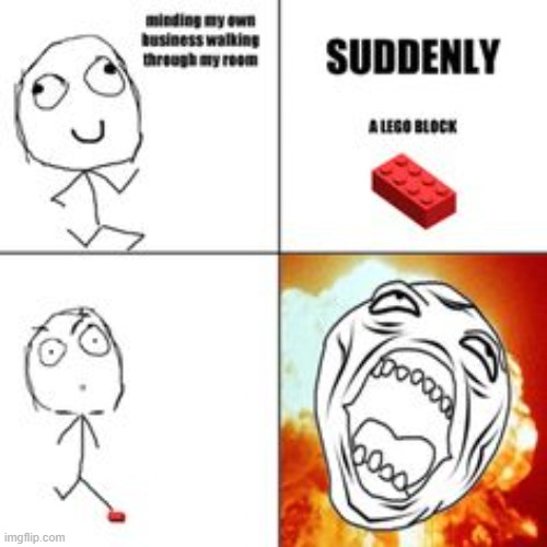 rage comic 2 cus bored | image tagged in rage comics,stepping on a lego | made w/ Imgflip meme maker