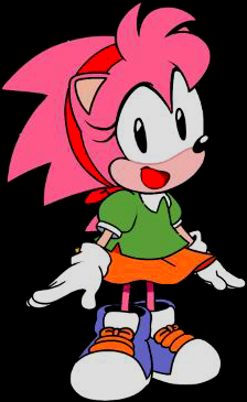 High Quality Classic Amy Rose aka Rosy the Rascal Blank Meme Template