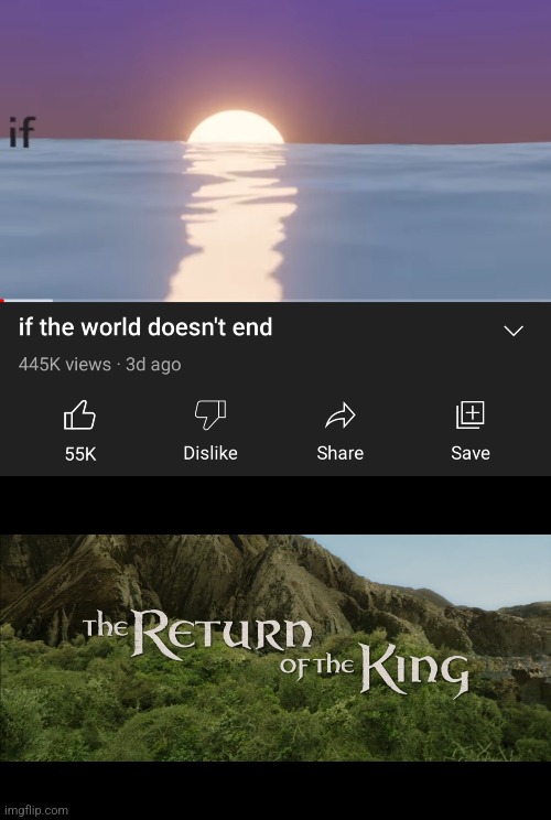RETURN OF THE KING | image tagged in return of the king | made w/ Imgflip meme maker