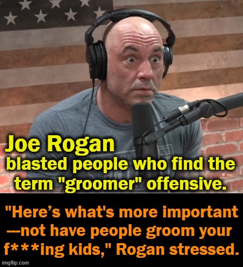Words, terms & pronouns are offensive to the easily offended.... | image tagged in politics,joe rogan,children,grooming,words,words that offend liberals | made w/ Imgflip meme maker