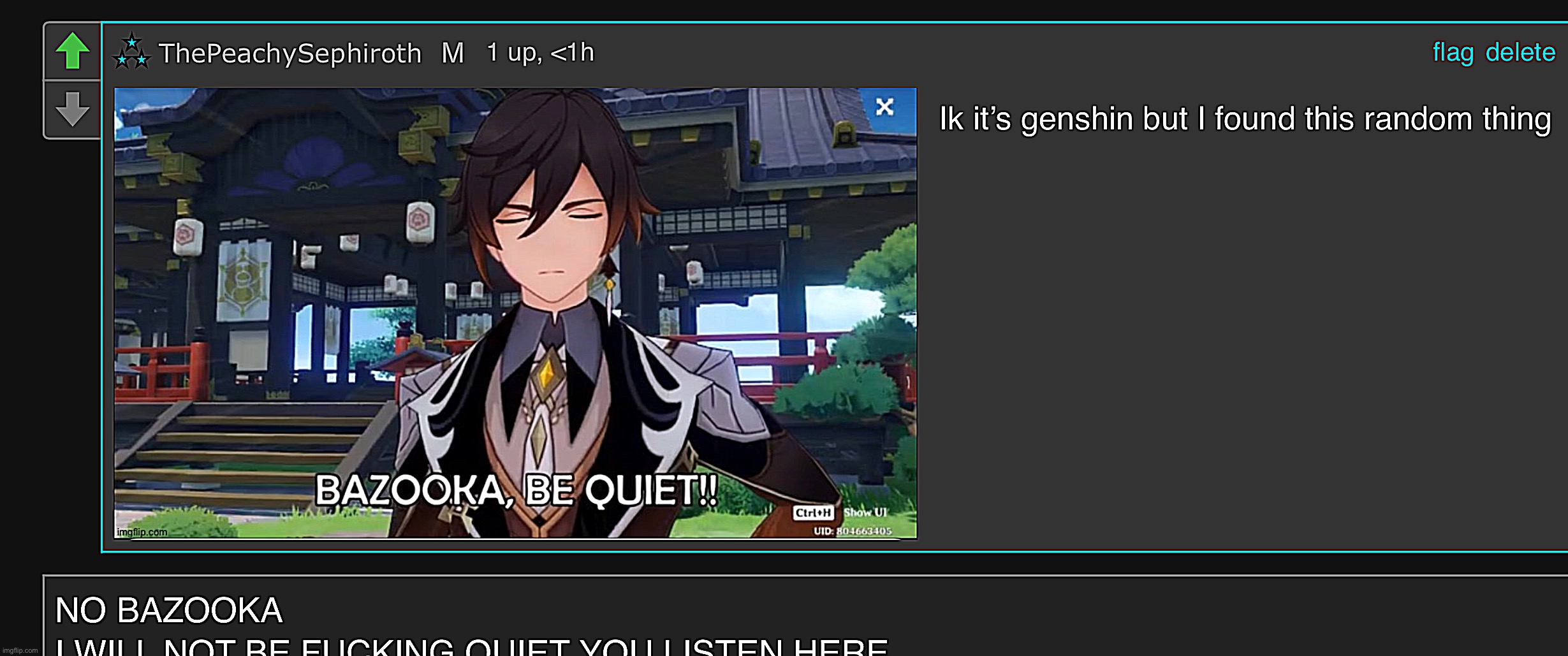 bazooka<<<<<<< | made w/ Imgflip meme maker