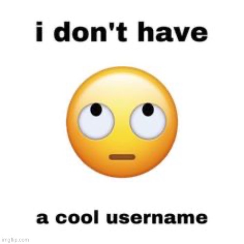 i want a cool username | made w/ Imgflip meme maker