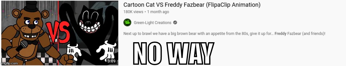 freddy fastbear | NO WAY | made w/ Imgflip meme maker