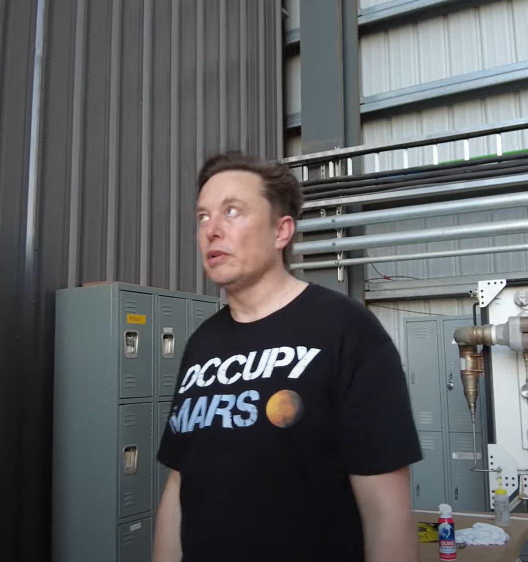 Musk Boca Chica Blank Meme Template