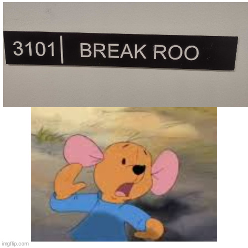 Poor Roo | image tagged in roo | made w/ Imgflip meme maker